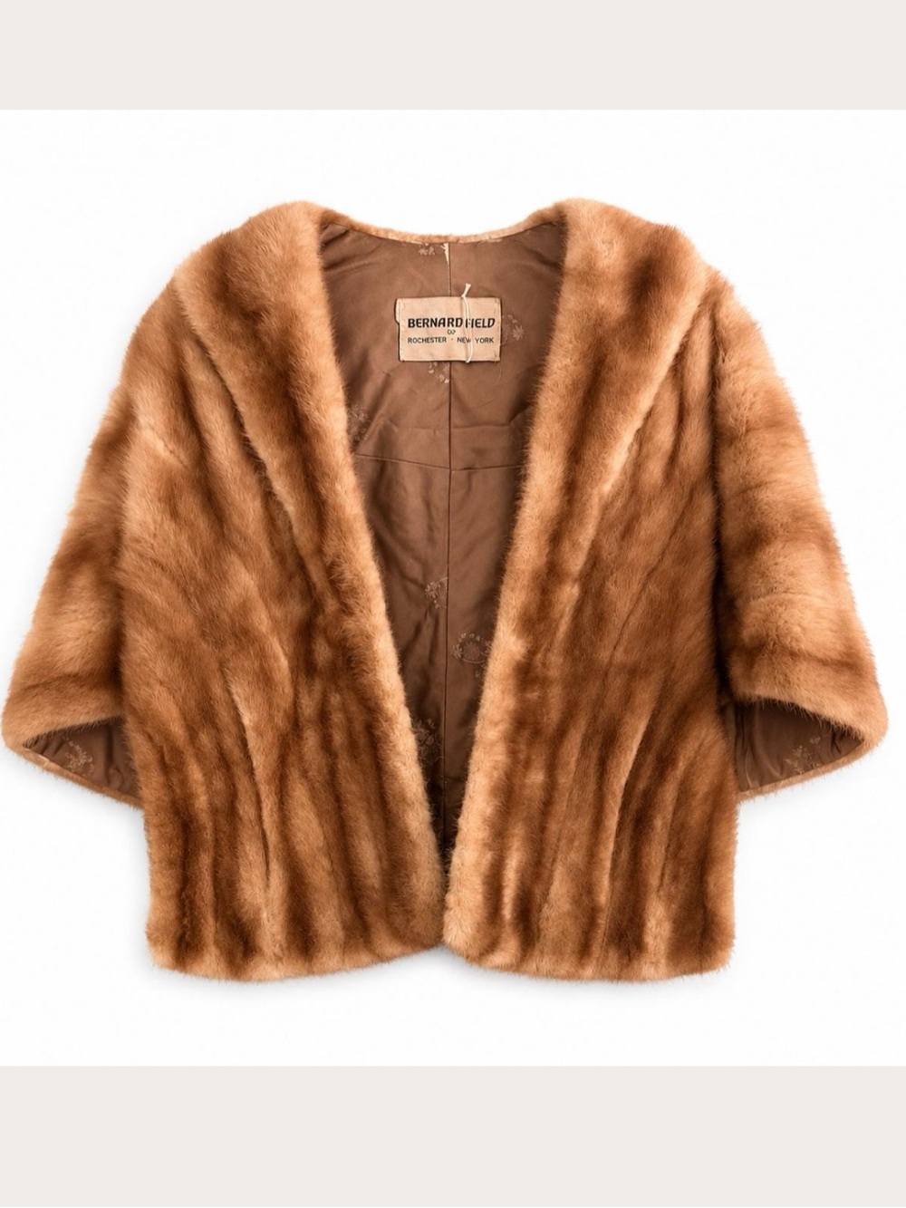 Vintage Bernard Field Mink Fur Capelet - Autumn Haze - Rochester NY